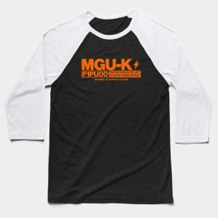 MGU-K F1 Hybrid Power Unit Orange Design Baseball T-Shirt